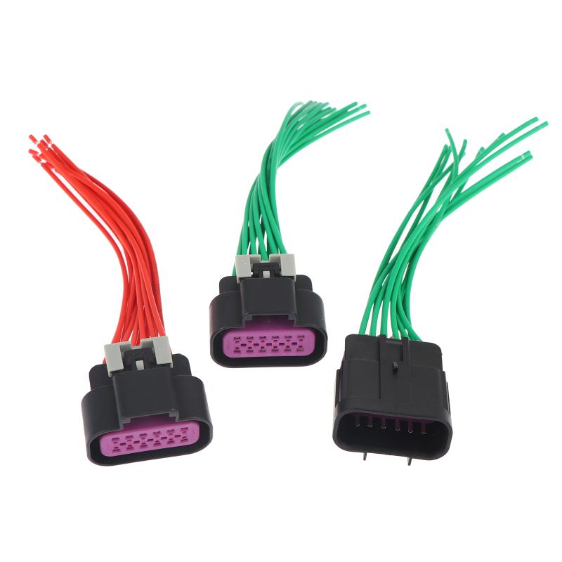 12 Pin Automotive Waterproof Connector Front Lamp Wire Harness Plug Durable Headlight Wiring For Car Retrofit