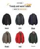 Men's Plus Size Winter Cotton Jacket for Middle-Aged & Elderly Dads, Velvet Lined, Thickened, Padded, Stand-up Collar