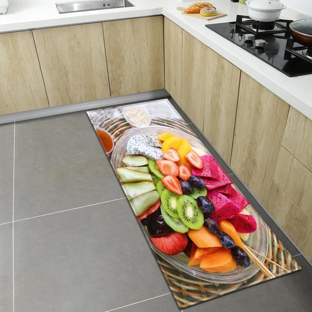 Bedroom Children Living Room Decoration Corridor Bathroom Non-slip Rug Fruit Pattern Kitchen  Home Door Mat