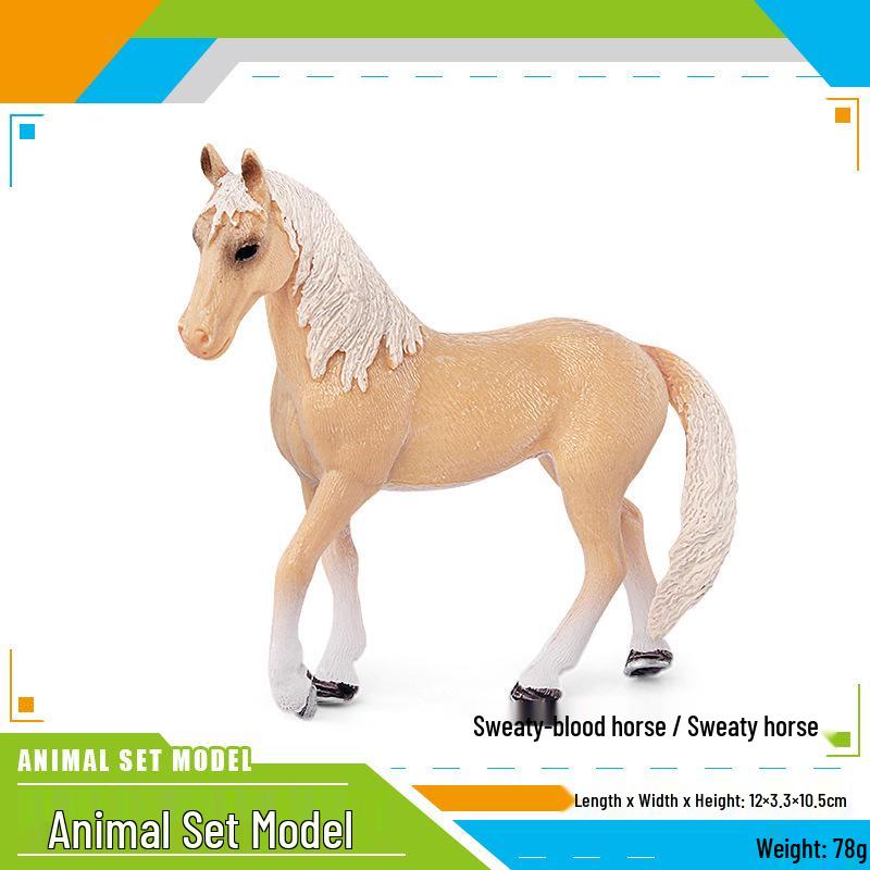 Cross-border Wild Animal Horse Model Toy: Appaloosa, Arabian & Andalusian Ornaments