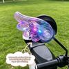 Removable Helmet Decoration Lovely Glowing Angel Devil Wings Stickers Easy To Install Motorcycle Motorbike Cycling Supplies