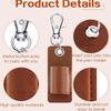 Portable Leather Pen Case Office Pen Holder Hanging Neck Lobster Buckle Pen Clip Doctor Nurse Pencil Badge Keychain