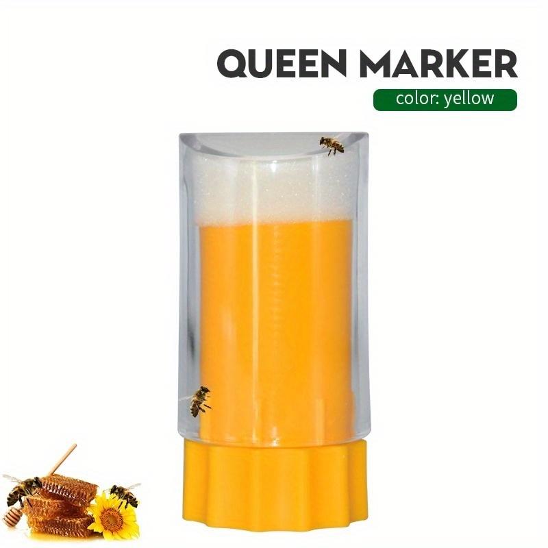 

Бутылка-маркер для пчелиной матки Дышащая клетка для маркировки Бутылка Пластиковая Нетоксичная и безопасная Ловец Инструмент пчеловода Пчеловодческое оборудование жёлтый