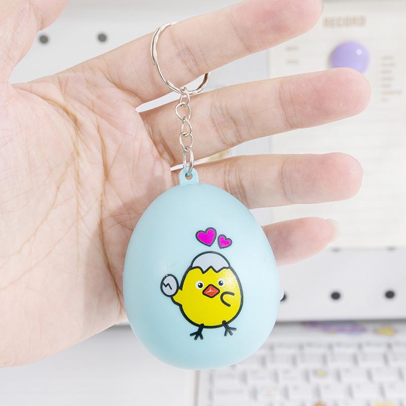 Mini Handheld Flip Egg Tetris Game Console Keychain Pendant