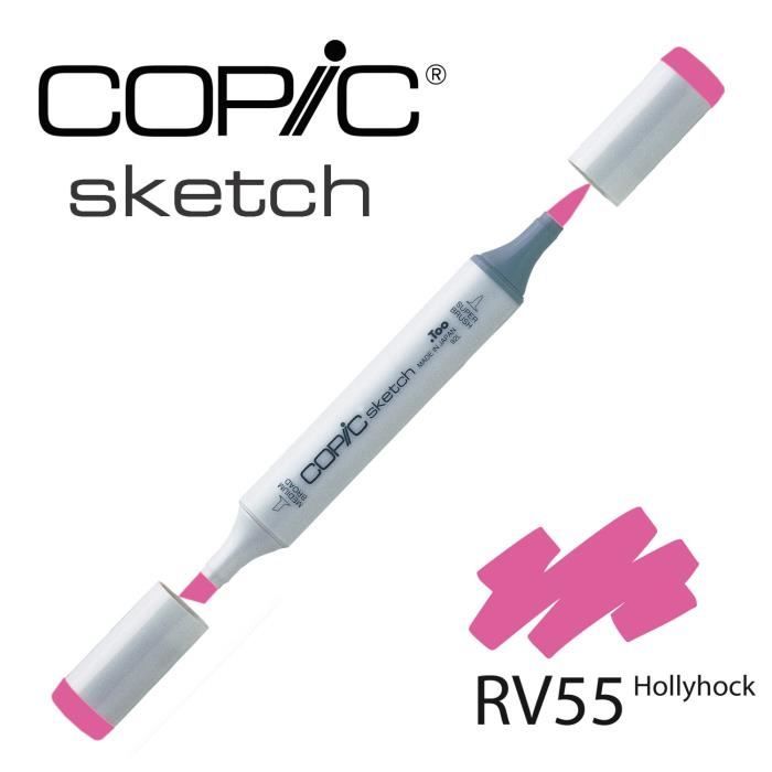 Marqueur à l'alcool Copic Sketch RV55 Hollyhock Rose - COPIC - Marqueur - Rose - Opaque