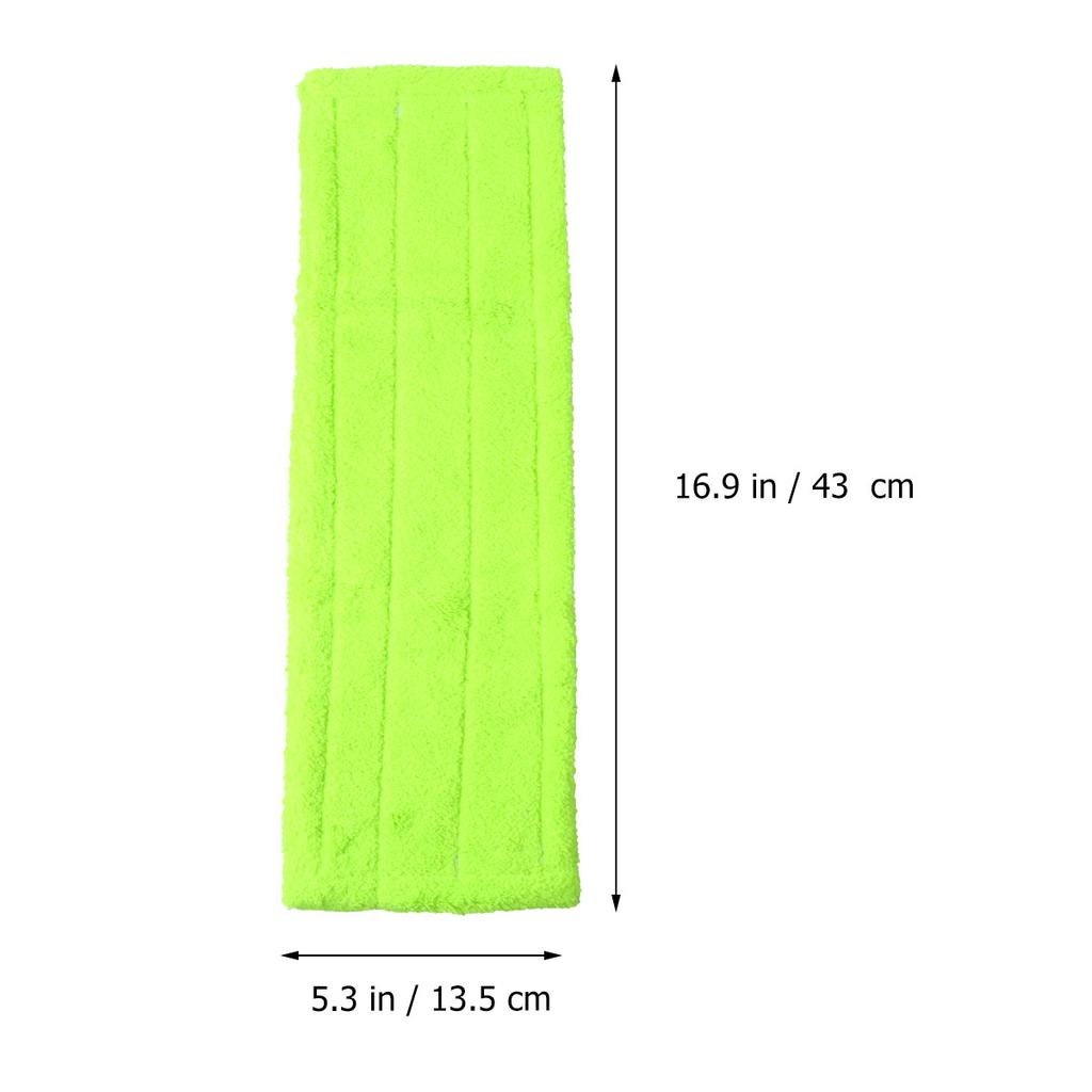 2Pcs Microfiber Mop Head Replacement for Hardwood Tile Marble Floors High Absorption Dust Hair Oil Stain Removal Easy Wash