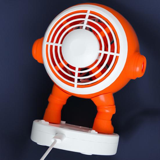 Astronaut Desk Fan 500mAh USB Rechargeable Summer Cooling Fan Quiet Portable Office Bedroom