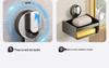 Wall-Mounted Soap Holder with Suction Cup for Bathroom Storage