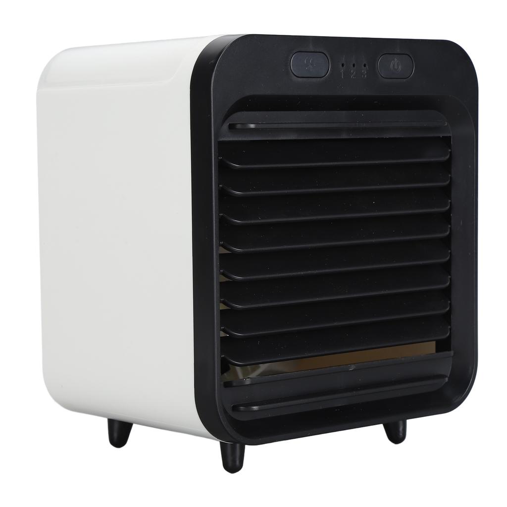 Tragbarer Vernebler-Ventilator 5000mAh USB Wiederaufladbar Befeuchtende Klimaanlage 200ml Fassungsvermögen Leiser Persönlicher Vernebler-Ventilator