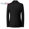 Cozy Up Herren Casual Blazer Jacke Slim Fit Sportmantel Business Anzugjacken One Button