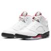 Air Jordan 5 Retro White Fire Red 2020 Unisex Sneakers True-White Black Metallic-Silver DA1911-102