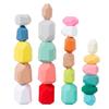 Montessori Toys Children'S Wooden Stacking Toys Stacked Stones Colored Stones Balance Cognitive Stacking Music