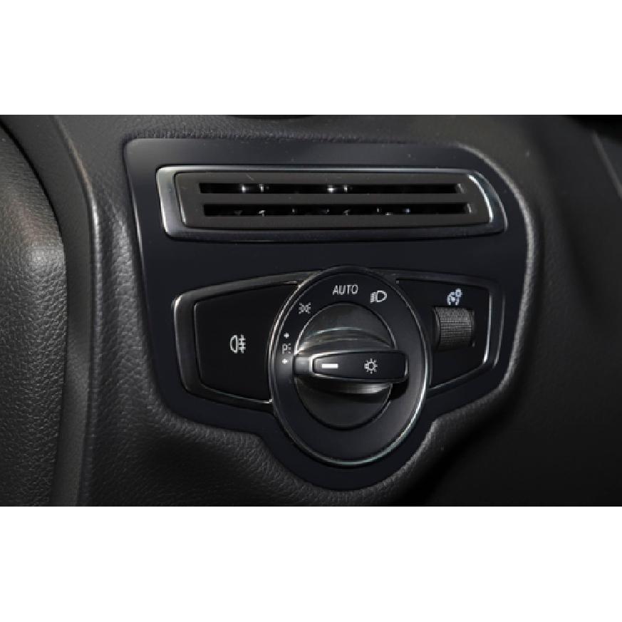 Function Control Button Frame Trim 3X For Mercedes-Benz GLC 2016-21 Carbon Fiber