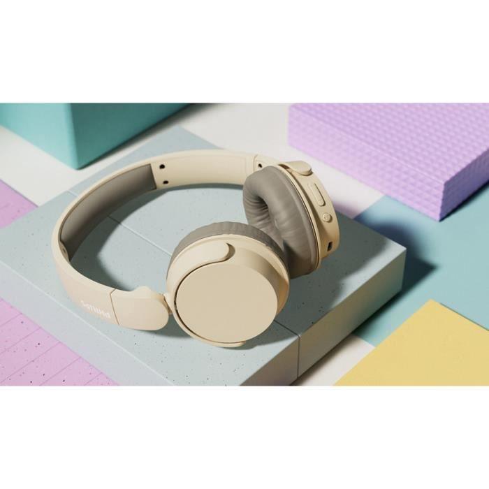 Bluetooth-hodetelefoner - Philips - TAH3209BG/00 - Beige - 25 timers batteritid - Støyisolering