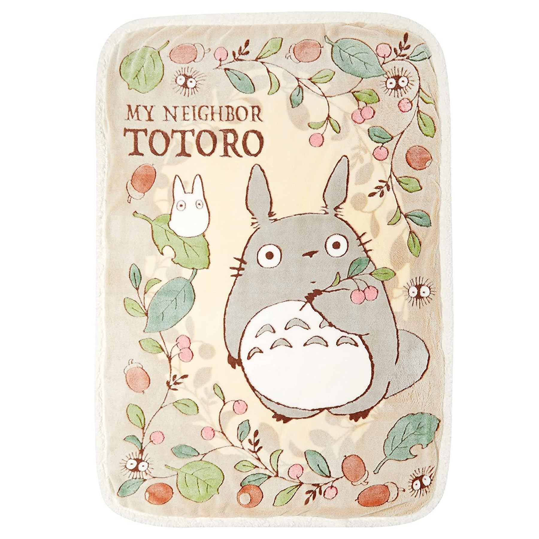 

[Marushin] Half Blanket, Leaves and Nuts, Approx. 140 x 100 cm