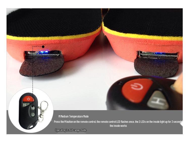 Rechargeable USB Heating Insoles – Cuttable, Washable Warm Foot Pads for Men and Women