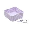 Collapsible Silicone Dog Bowl Portable Foldable Pet Water Food Bowl with Clip for Outdoor Travel Hiking Camping