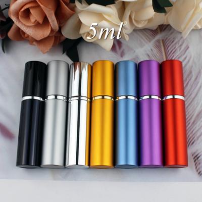 1PC 5ml Portable Mini Perfume Glass Bottle Travel Spray Atomizer Empty Metal Parfume Atomiser Sprayer