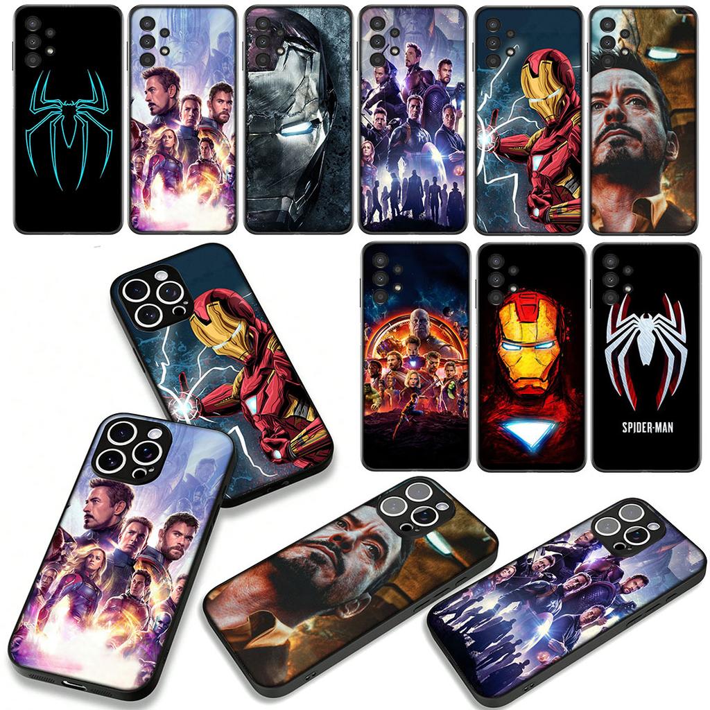 Spiderman Marvel Spider Iron Man Case for Motorola Moto G04 G13 G14 g45 G22 G23 G32 G34 G35 G64 G82 G84 G53 G60 G72 E14 E15 E13