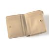 en wallet with brand shopper 480453 Luxembourg mini Gray Beige exclusive [Lanvin Bleu] Gift-wrapped bi-fold bag, wallet, L-shaped zipper, women's