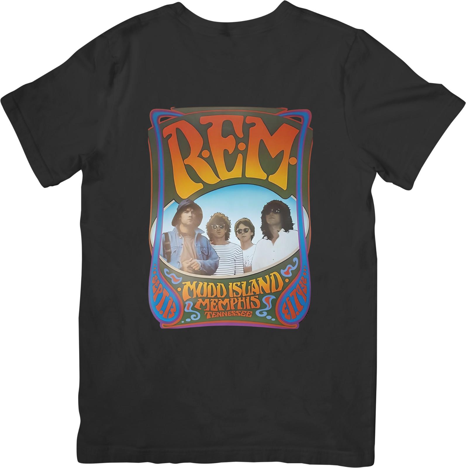 

R.E.M.80S Rock Music Unisex Fit suitable for Men Women Quality Cotton T-Shirt S