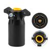 7 Pin Round Trailer Towbar Towing Plug Adapter Connector 12V US Plug