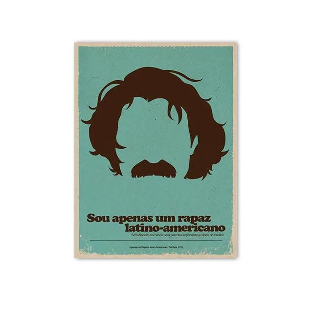 Minimalist Posters by Great Brazilian Artists Classics Brazilian Popular Music Canvas Painting Wall Art Singer Picitures Prints