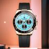 PAGANI DESIGN 40MM V2 Sky Blue Dial Classics Men Quartz Watches Sapphire Retro Chronograph Stainless Steel Waterproof Watch Men