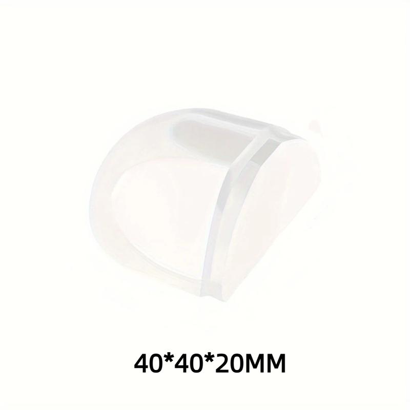 Transparent Door Stopper Self Adhesive No Drill Flexible Soft Thick Buffer for Dorm Room Wall Protection