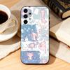 Cute C-Cartoon  Axolotl  Phone Case For Samsung Galaxy A73,A72,A71,A70,A53,A52,A51,Soft Silicone Black Cover