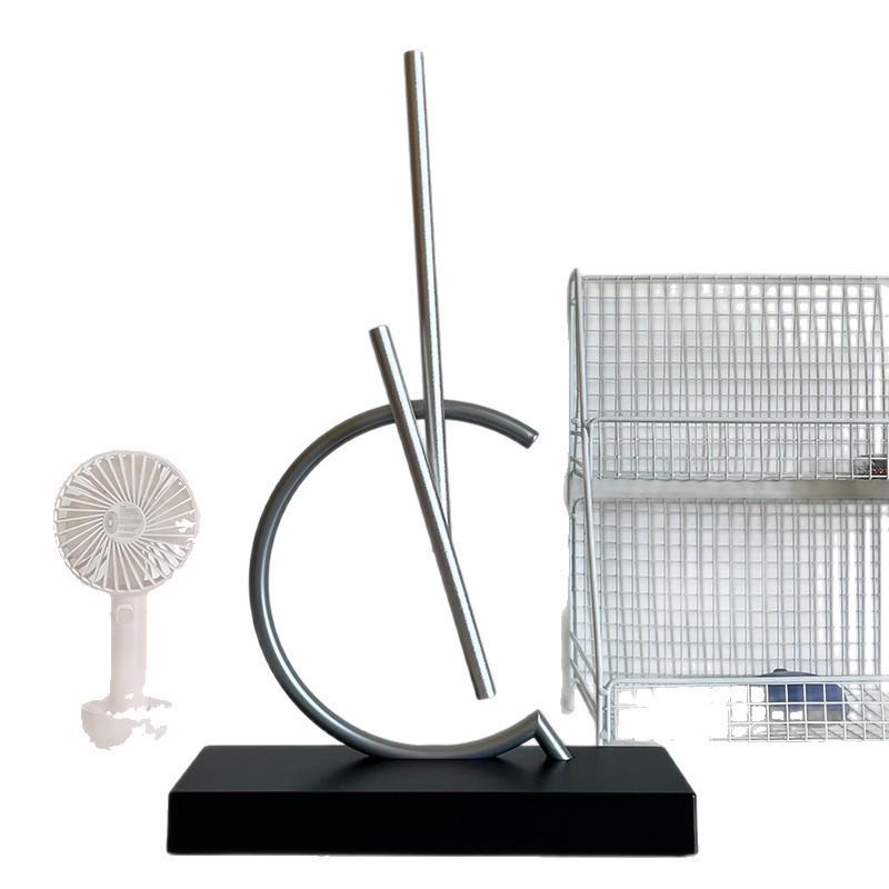 Newton's Cradle Rechargeable Iron Man Chaos Pendulum Perpetual Motion Machine Ornament for Creative Living Room Decor