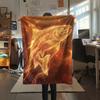 Goldenes Licht Kleintier-Print Flanelldecke, Hohe Qualität, Bequem für alle Jahreszeiten, Heimdekoration, Wärme und Komfort, Perfekt für Weihnachtsgeschenke
