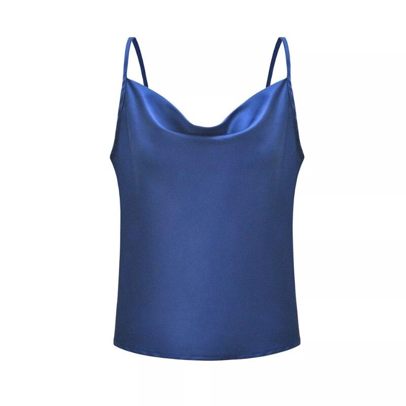 Summer Sleeveless Swing Collar Zebra Printed Top Fashion White Satin Blouse Casual Sexy Silk Camis Elegant Youth Tank Top