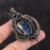 Sodalite Pendant Copper Wire Wrapped Pendant Natural Gemstone Pendant Sodalite Jewelry Amazing Pendant Handmade Copper Jewelry Wedding Gift
