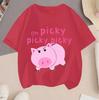 2026 Toy Story Cartoon Hot Sale 2D Print Casual Summer Short Sleeve Tops For Teenagers Boys Girls