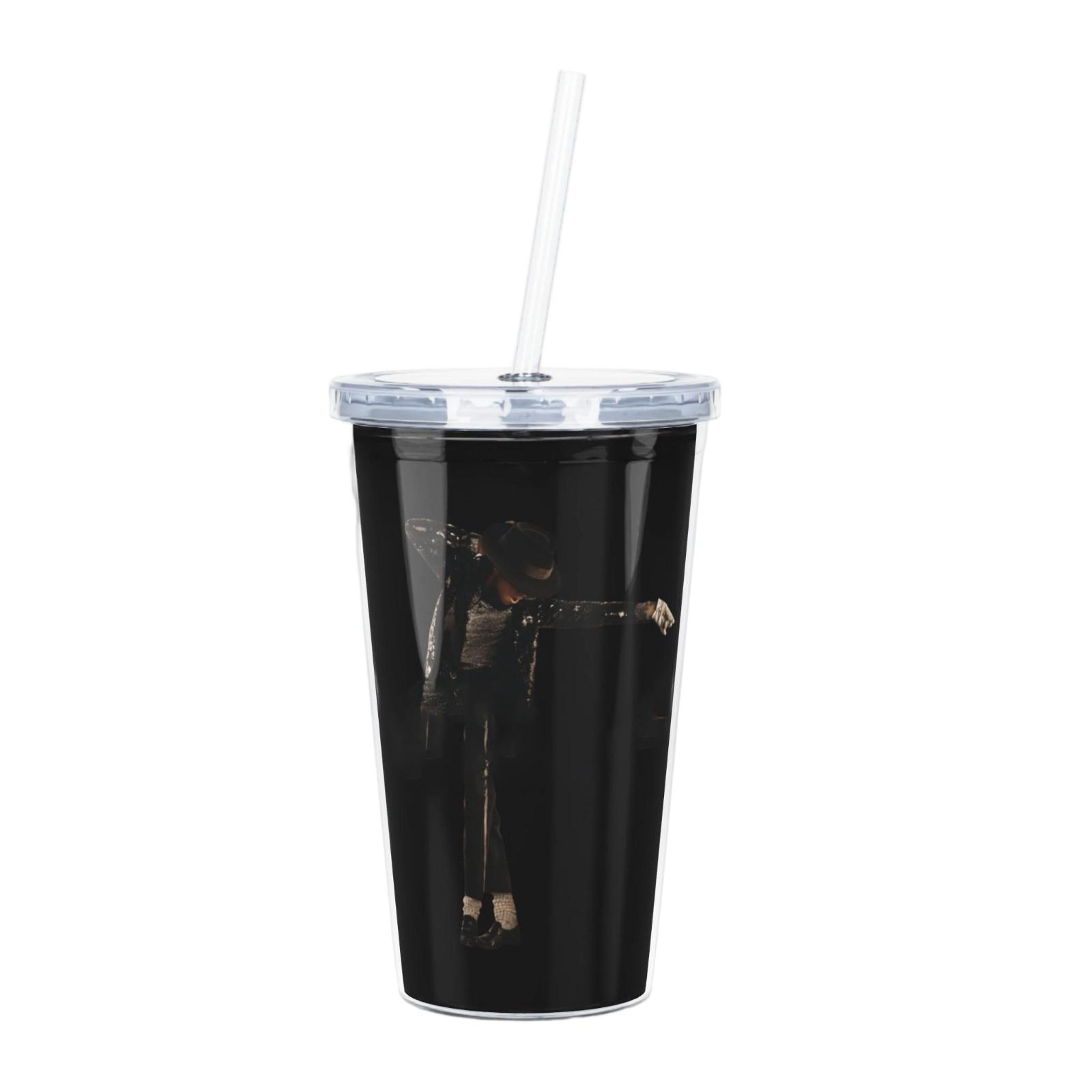 

Insulated Plastic Tumbler with Clear Lid and Reusable Straw Double Wall Design for Cold and Hot Beverages Suitable for Everyday Use One Size