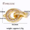 18K Real Gold Plated Connector Clasps For Jewelry,Fastener Clasps For Necklaces,DIY Jewelry Making Supplies,Bracelets Clasp