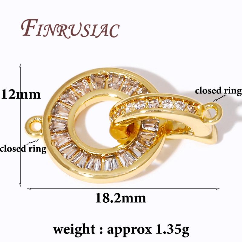 18K Real Gold Plated Connector Clasps For Jewelry,Fastener Clasps For Necklaces,DIY Jewelry Making Supplies,Bracelets Clasp