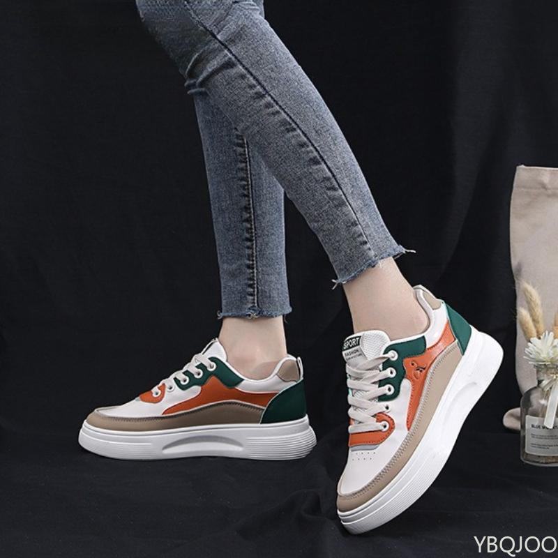 Women's new versatile student sports shoes daily casual thick soled comfortable  wear-resistant shoes with increased height