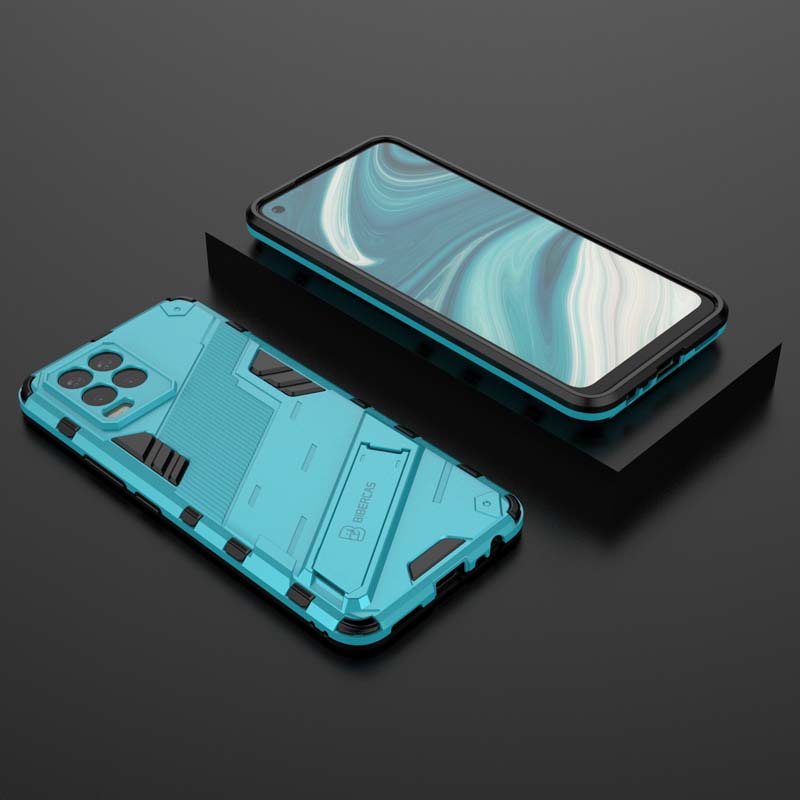 Armor Case for Realme 8 Pro Shockproof Lens Camera Protective Robot Holder Back for OPPO Realme 7 Pro 8 Realme8 Phone Cover