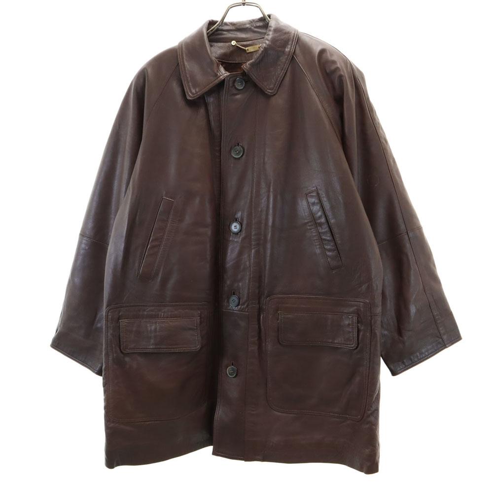 

A.C.S.A Made in Spain Leather coat 50 Brown Men s Used