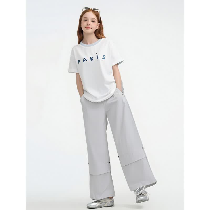 

Girls Summer Cargo T-shirt Two-piece Set 140