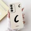 For Samsung Galaxy A17 4G Case New Lucky Letters A-Z Soft Silicone Back Cover For Samsung A17 A17 4G 5G 2025 Phone Cases Bumper