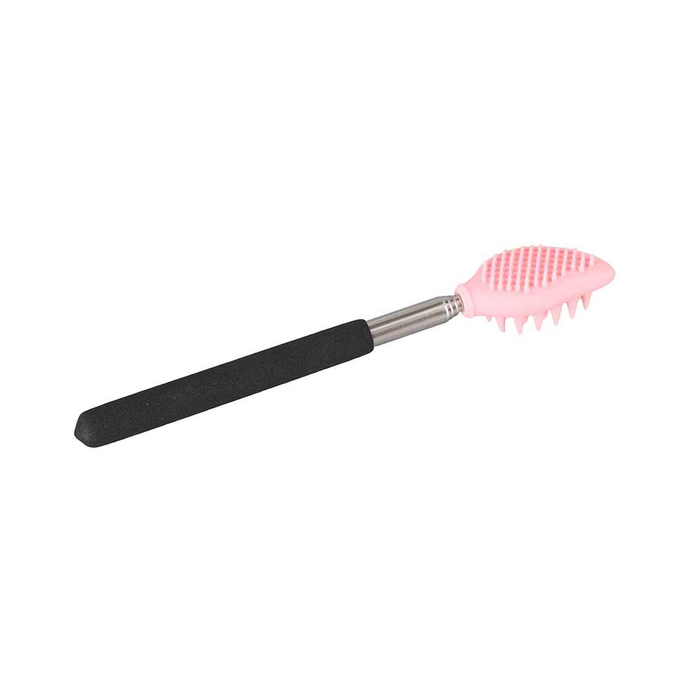 Extendable Back Scratcher Nose cleaning Scrubber Silicone Massage Brush Telescopic Backscratcher