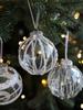 8cm Acrylic Transparent Christmas Tree Ornament Ball