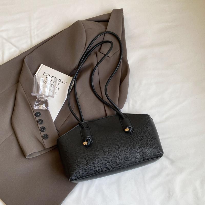 

Стильная и минималистичная женская сумка-тоут среднего размера для поездок на работу 2024 года с застежкой-молнией чёрный