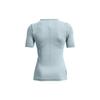 Under Armour Ua Rush Solid Logo Round Neck Sports Short Sleeve T-Shirt Women T-Shirts Blue 1365716-478