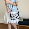 Polka Dot Schwarzer Stil Einseitige Unterarm-Umhängetasche Modisch Vielseitig Trend Einfach Lässig Originell Nischen-Tasche