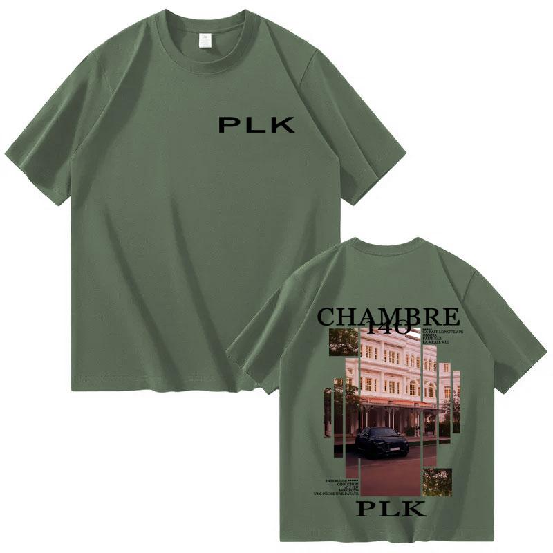 

Rapper PLK Chambre 140 Harajuku Hot Sale Album High Quality Casual Tshirts Summer Mens Womens Crewneck Fashion Tshirt Fans Gift 3XL