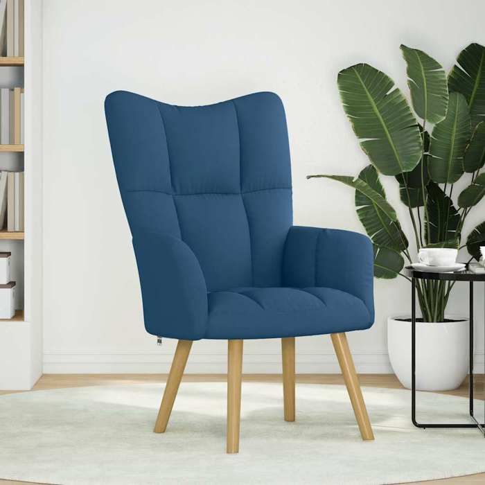 VidaXL Recliner Chair Blue Fabric, Chair, Recliner, Fabric Recliner, Living Room Chair, Fabric Chair, 4016775